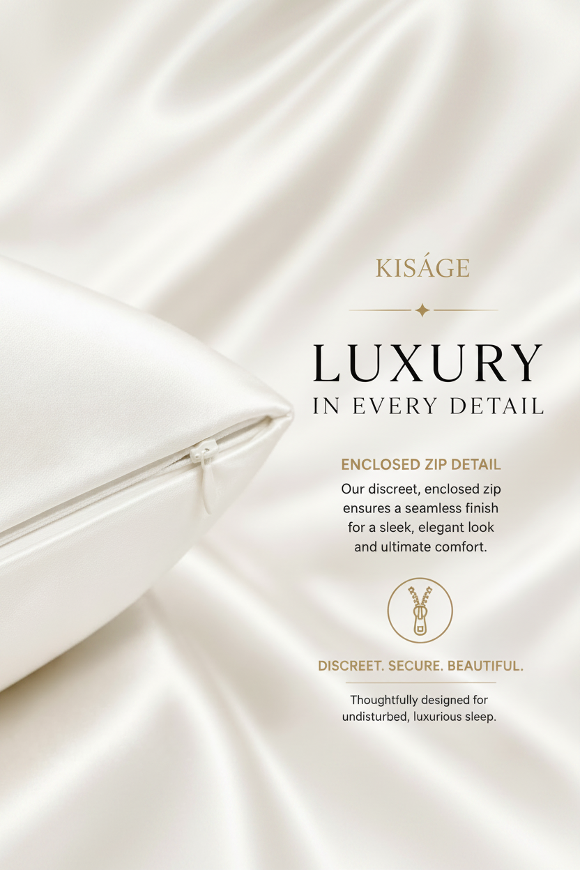 White Silk Pillowcase